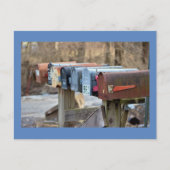 Mailboxen-Foto Postkarte (Vorderseite)