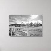 Mailboxen für Schwarz und Weiß - Foto Landweg Kuns Leinwanddruck (Vorderseite)