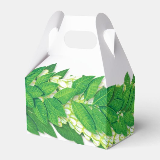 Maile Lei Gastgeschenk Box Geschenkschachtel (Rückseite)
