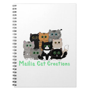 Mailia Cat Creations Katzenfamilie Notizblock