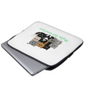 Mailia Cat Kreationen Cat Family Laptopschutzhülle (Vorne Knopf)
