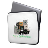 Mailia Cat Kreationen Cat Family Laptopschutzhülle (Vorderseite Links)