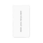 Mailing Label Adressaufkleber (Vorne)