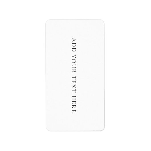 Mailing Label Adressaufkleber (Vorne)