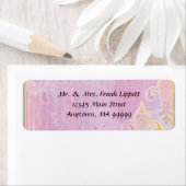 Mailing Labels - Fleur di Lys Damask 2 Lilac (Insitu)