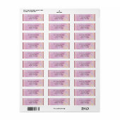 Mailing Labels - Fleur di Lys Damask 2 Lilac (Vorne)