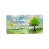 Mailing-Labels für benutzerdefinierte Rücksendeadr Adressaufkleber (Vorne)