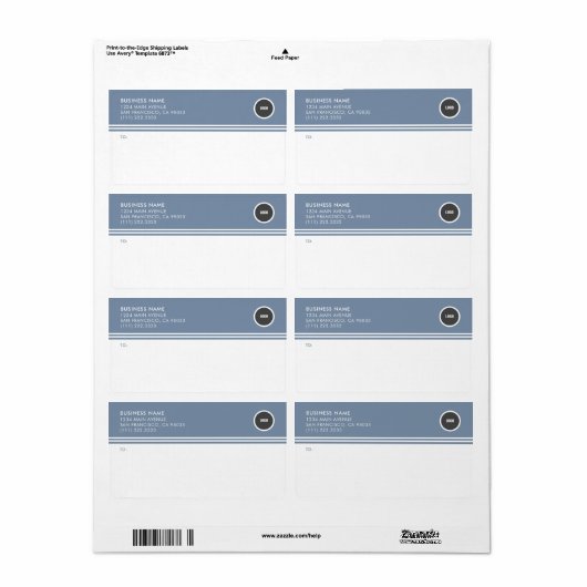 Mailing-Labels für das Versandhandbuch (Vorne)