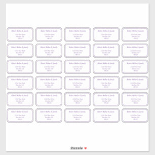 Mailing-Labels für einzelne Adressaten Aufkleber