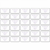 Mailing-Labels für einzelne Adressaten ohne Grenze Aufkleber (Vorderseite)