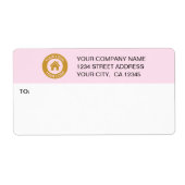 Mailing-Labels für kundenspezifische Firmenlogos (Vorne)