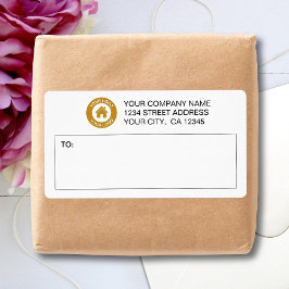 Mailing-Labels für kundenspezifische Firmenlogos