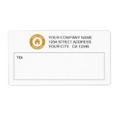 Mailing-Labels für kundenspezifische Firmenlogos (Vorne)