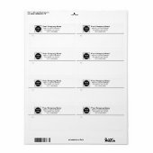 Mailing-Labels für kundenspezifische Firmenlogos (Vorne)