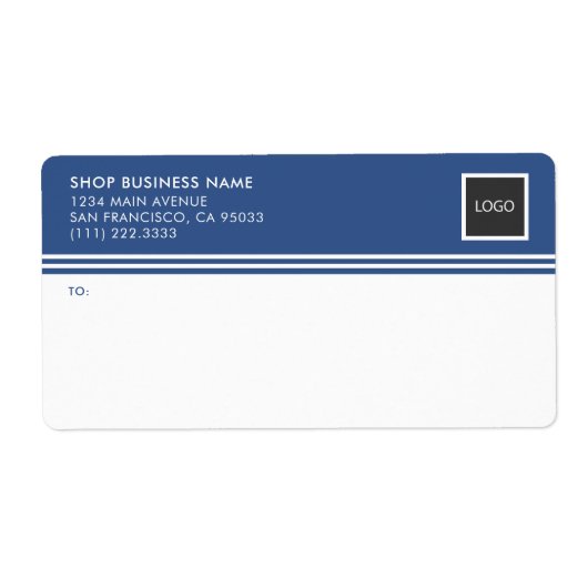 Mailing-Labels für moderne Firmenlogos (Vorne)