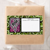 Mailing Labels - Zebra 'n Leopard Mit Monogramm (Insitu)