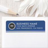 Mailing-Rücksendeadresse für moderne Business Roun (Insitu)