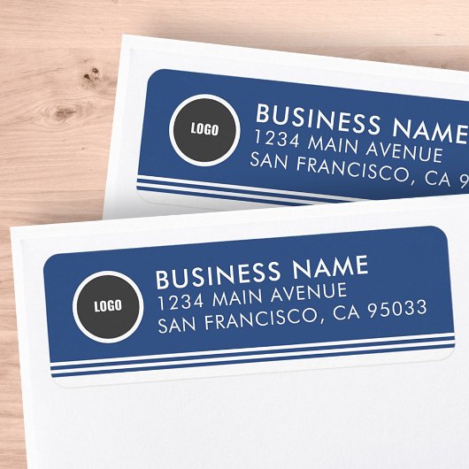 Mailing-Rücksendeadresse für moderne Business Roun