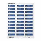 Mailing-Rücksendeadresse für moderne Geschäftslogo (Vorne)