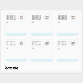 Mailing Versandaufkleber für benutzerdefinierte Lo Quadratischer Aufkleber (Blatt)