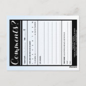 Mailingliste Kommentar Karte Wasserhahn (Rückseite)