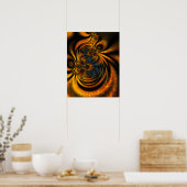 Maillie's Garden Fraktal Poster (Küche)