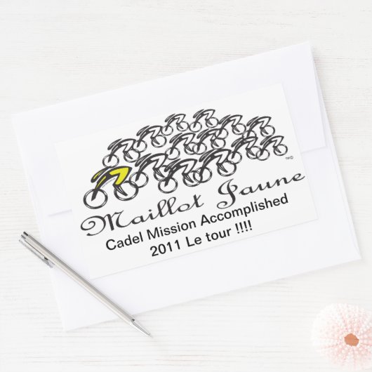 Maillot Jaune Rechteckiger Aufkleber (Umschlag)