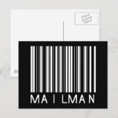 Mailman Bar Code Postkarte (Vorne/Hinten)