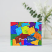 Mailman DANK YOU POSTCARDS Letters Postkarte (Stehend Vorderseite)