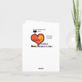 Mailman Dankeschön-Wertkarte Karte (Rückseite)