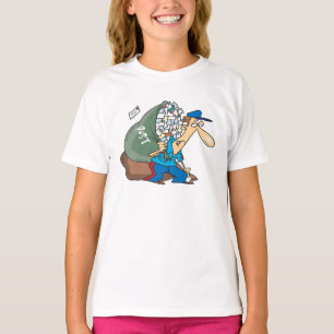 Mailman, der einen großen Sack trägt T-Shirt