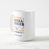 Mailman für Postkunden-Rentensystem Kaffeetasse (Vorderseite Links)