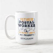 Mailman für Postkunden-Rentensystem Kaffeetasse (Links)