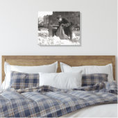 Mailman im Schnee, 1922 Leinwanddruck (Insitu (Schlafzimmer))