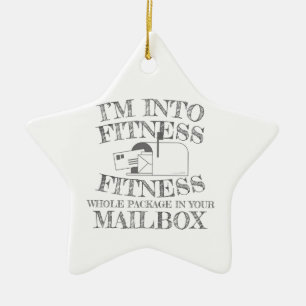 Mailman in die Fitness Ganzes Paket in Ihrem Postf Keramik Ornament