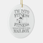 Mailman in die Fitness Ganzes Paket in Ihrem Postf Keramik Ornament (Rechts)