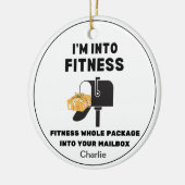 Mailman Mail Carrier Personalisiert Funny Keramik Ornament (Links)