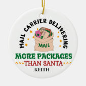 Mailman Mail Carrier Personalisiert Keramik Ornament (Vorne)