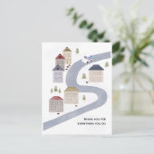 Mailman Mail Lady Weihnachten Danke Ihnen Winter S Postkarte (Stehend Vorderseite)