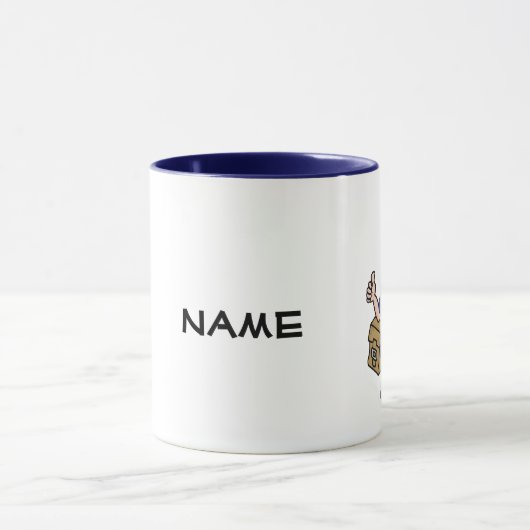 Mailman Personalisiert Name Tasse (Zentrum)