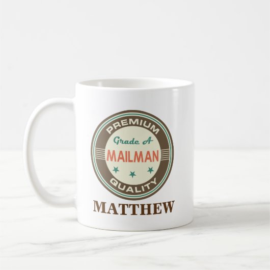 Mailman-personalisiertes Tassen-Geschenk Kaffeetasse (Links)