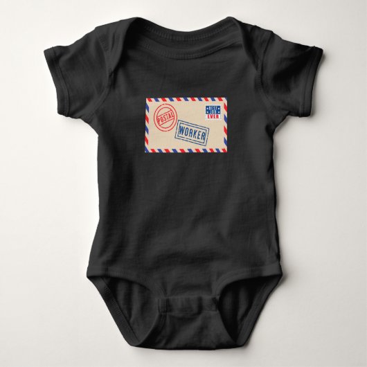 Mailman Postal Worker Mail Envelope Baby Strampler (Vorderseite)