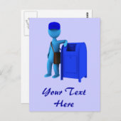 Mailman Postkarte (Vorne/Hinten)