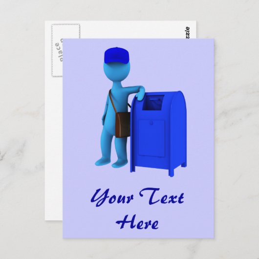 Mailman Postkarte (Vorne/Hinten)