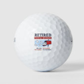 Mailman Retirement Remüde Postarbeiter Golfball (Vorderseite)