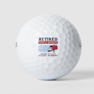 Mailman Retirement Remüde Postarbeiter Golfball