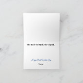 Mailman-Silhouette in der Viktorianischen Frame-Ka Karte (Innenseite)