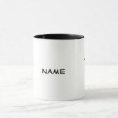 Mailman Silhouette Personalisiert Name Tasse (Zentrum)
