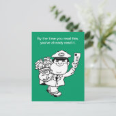 Mailman Spaß - Bis zu dem Zeitpunkt, zu dem Sie di Postkarte (Stehend Vorderseite)