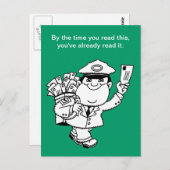 Mailman Spaß - Bis zu dem Zeitpunkt, zu dem Sie di Postkarte (Vorne/Hinten)